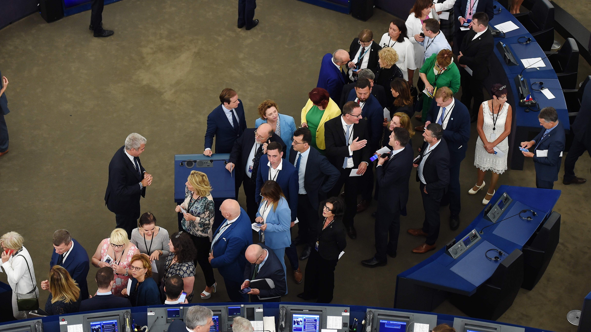 Europaparlamentarier bei der zweiten Sitzung des neuen Parlaments | Bildquelle: AFP