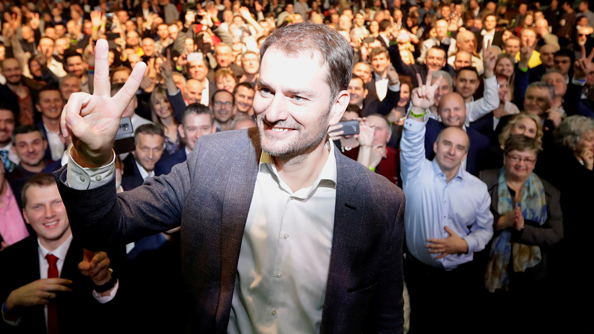 Der früheren Medienunternehmer Igor Matovic führt die Oppositionspartei OLaNO an.  | Bildquelle: REUTERS