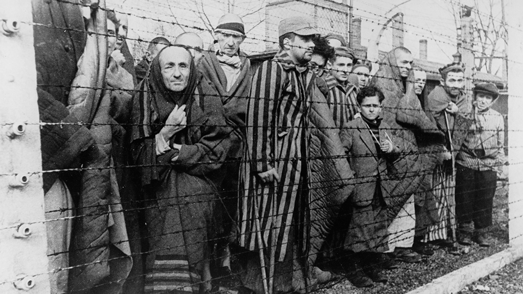 Häftlinge des Konzentrationslagers Auschwitz nach der Befreiung | Bildquelle: picture alliance / akg-images