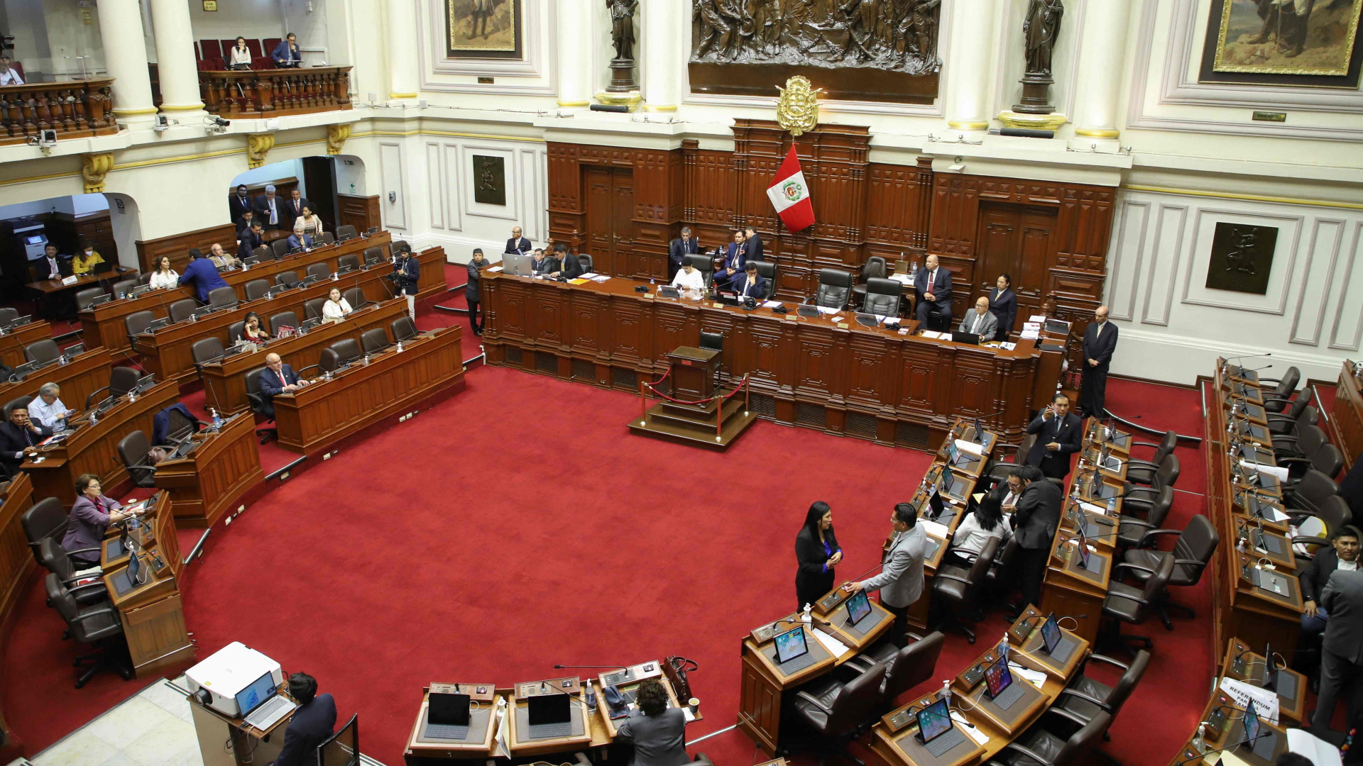 Der Sitzungssaal des peruanischen Kongresses in Lima. | AFP