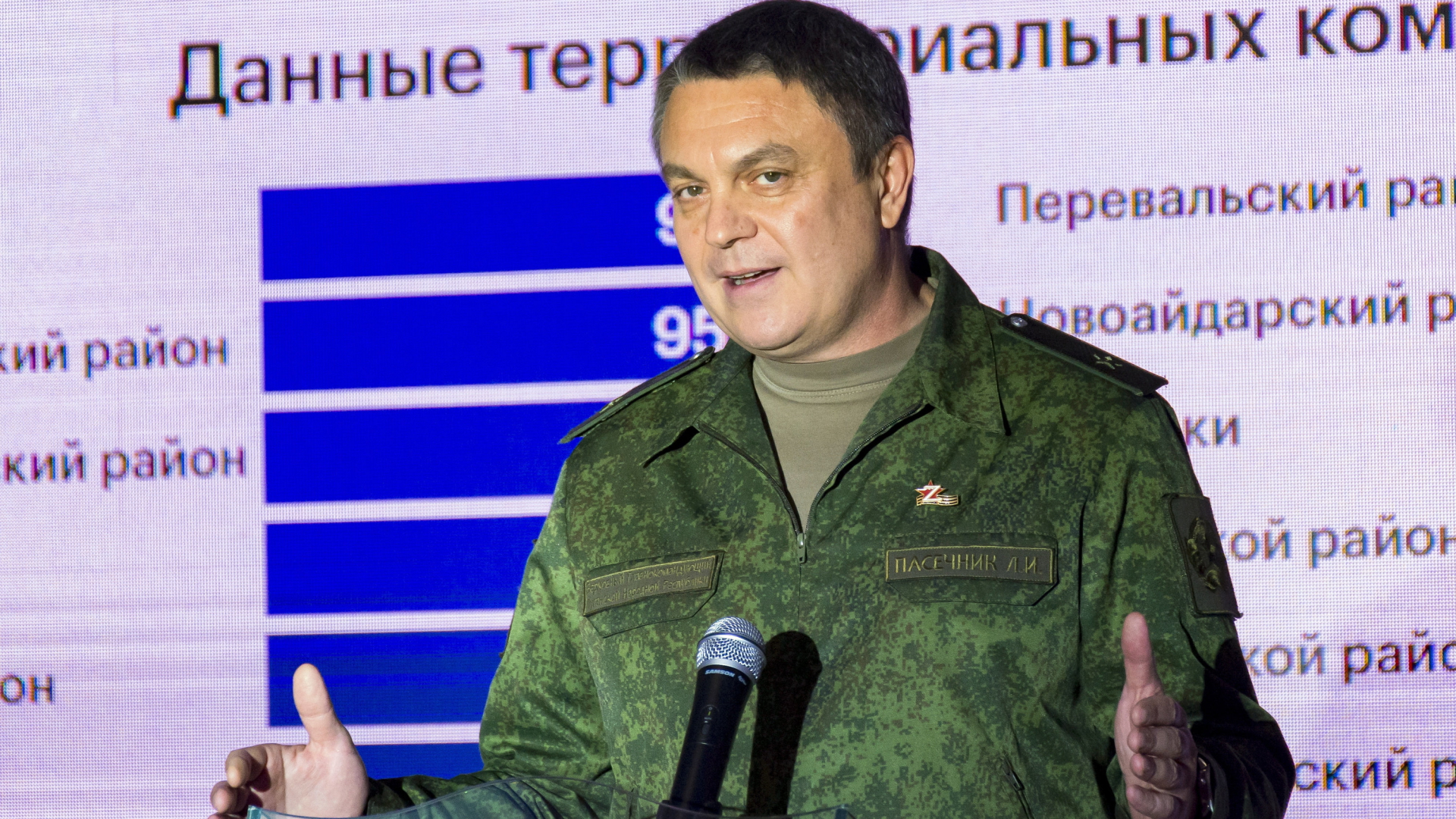 Leonid Pasetschnik, Separatistenführer in Luhansk. | AP