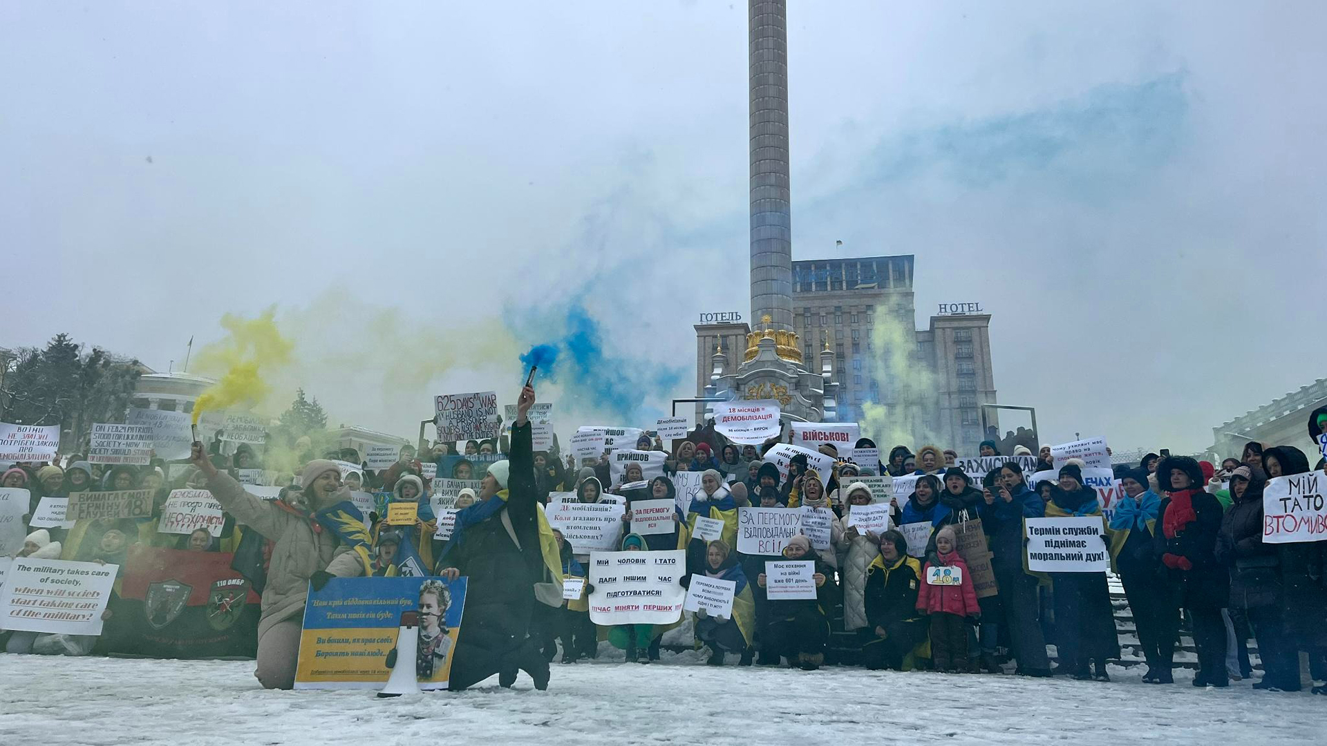 Proteste auf dem Unabhängigkeitsplatz in Kiew