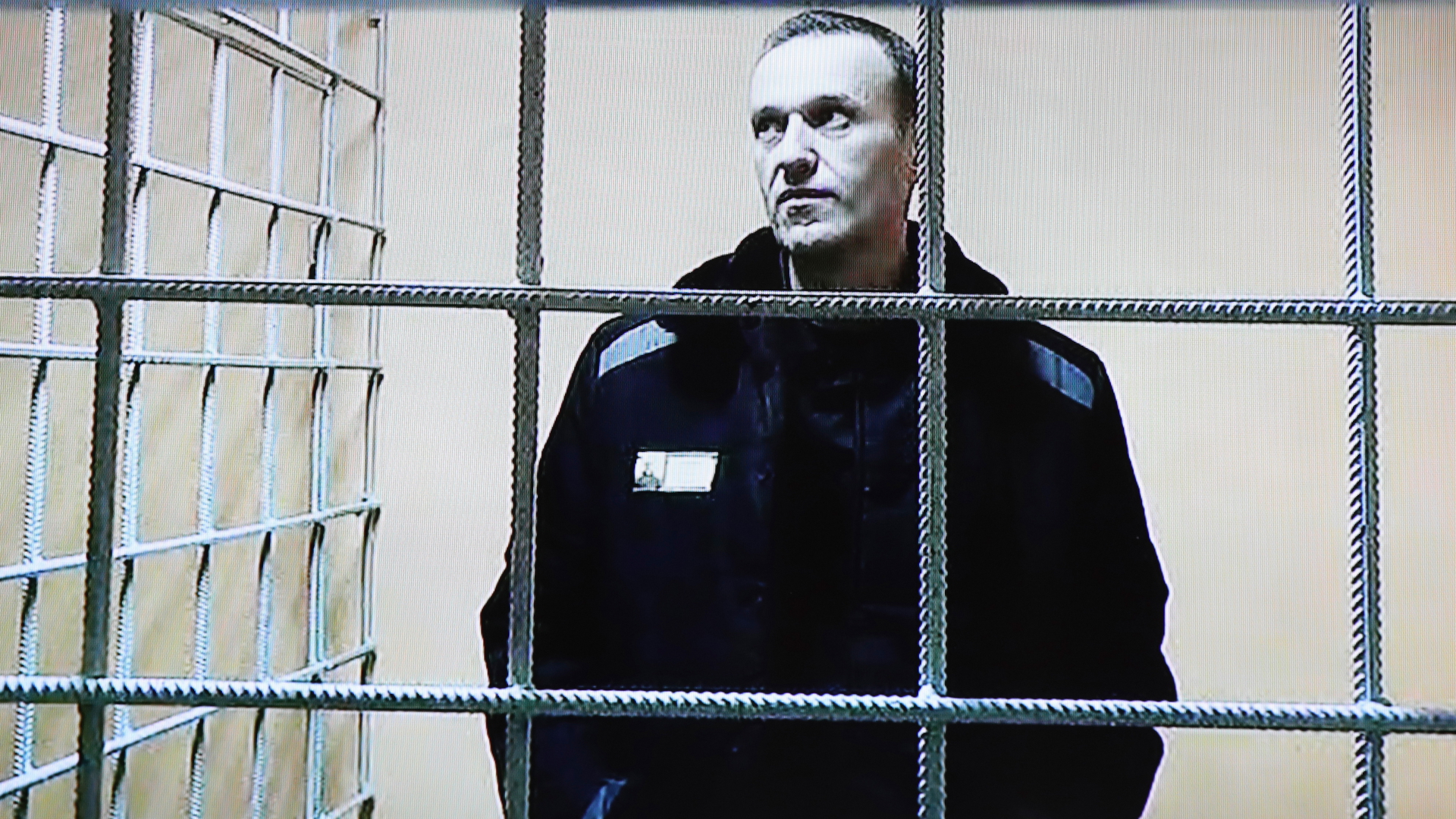 Alexej Nawalny, Oppositionspolitiker aus Russland, ist während einer Gerichtsverhandlung per Video aus einem Gefängnis zugeschaltet (Archiv).