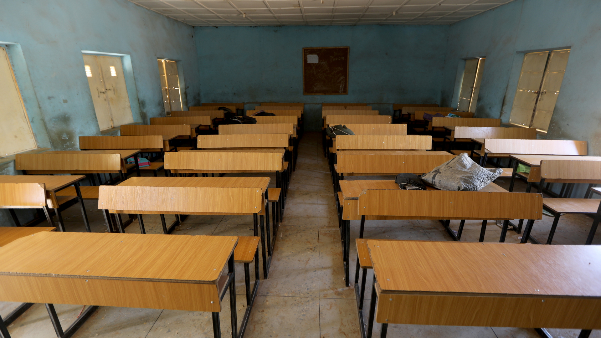 Ein verlassener Klassenraum an der wissenschaftliche Oberschule in Kankara im Bundesstaat Katsina. | REUTERS
