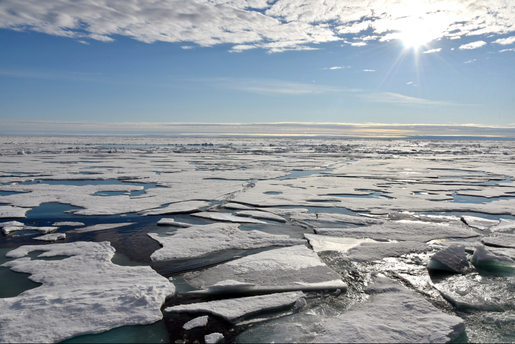 Eisschollen am Nordpol | dpa