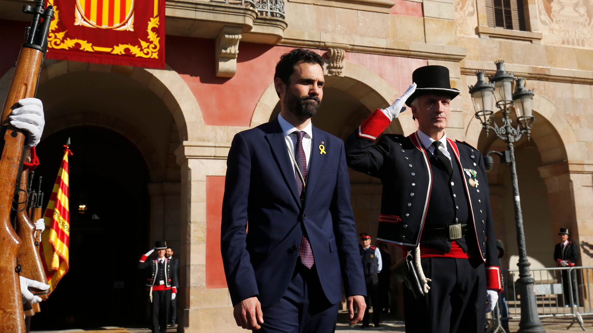 Der Präsident des katalanischen Parlaments, Roger Torrent. | AFP