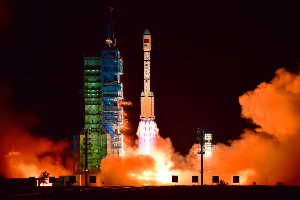Start von "Tiangong 2" in chinesischer Gobi-Wüste | AFP