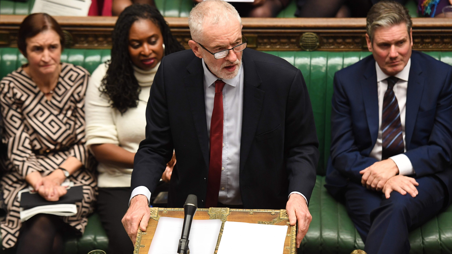 Jeremy Corbyn spricht im Unterhaus | AFP