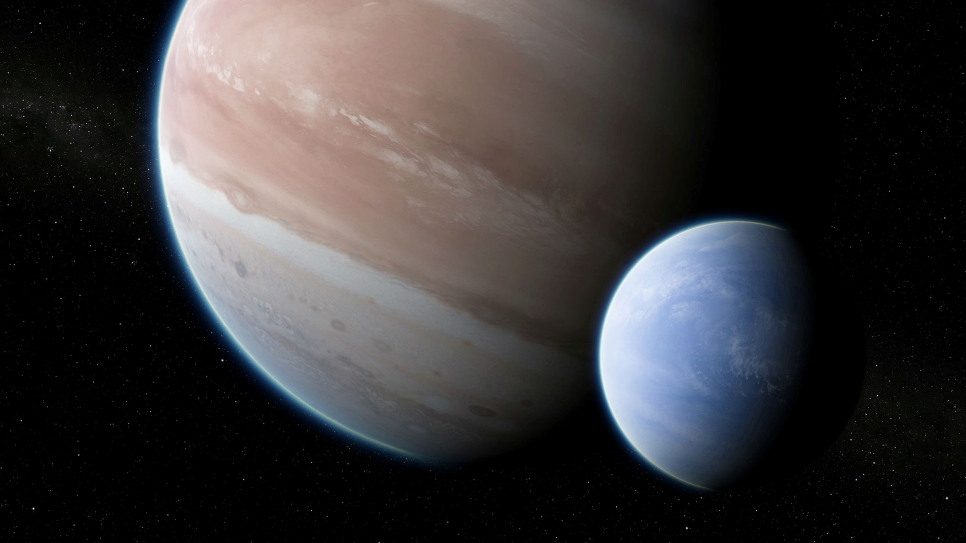künstlerische Darstellung des Exoplaneten Kepler-1625b | Bildquelle: REUTERS