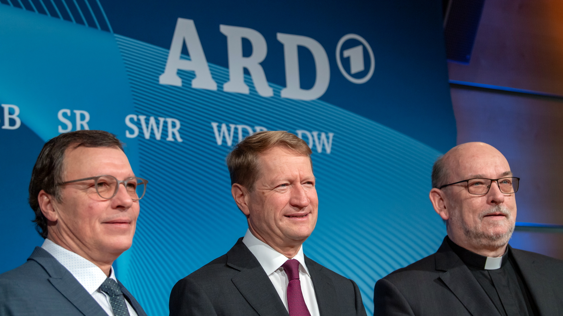 ARD-Programmdirektor Herres, ARD-Vorsitzender Wilhelm und BR-Rundfunkratsvorsitzender Wolf | dpa