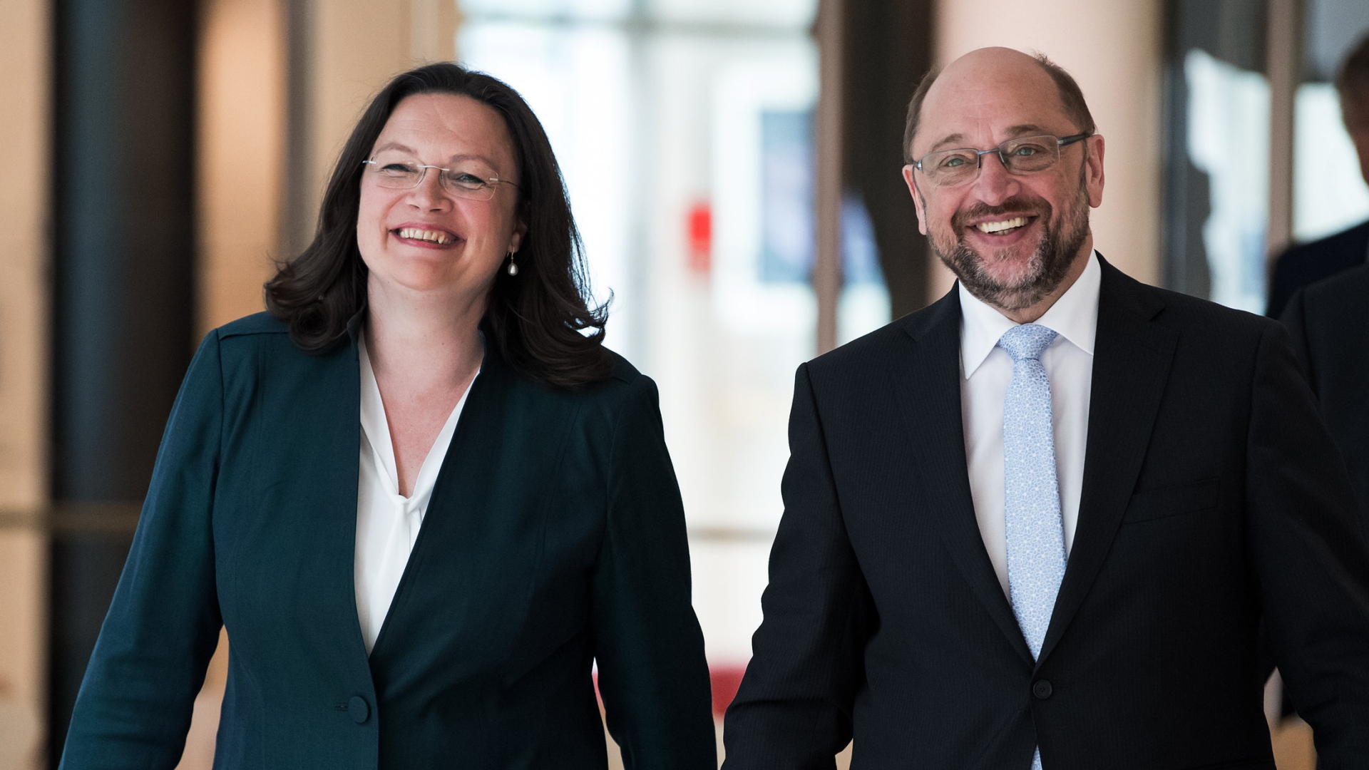 Andrea Nahles und Martin Schulz | dpa