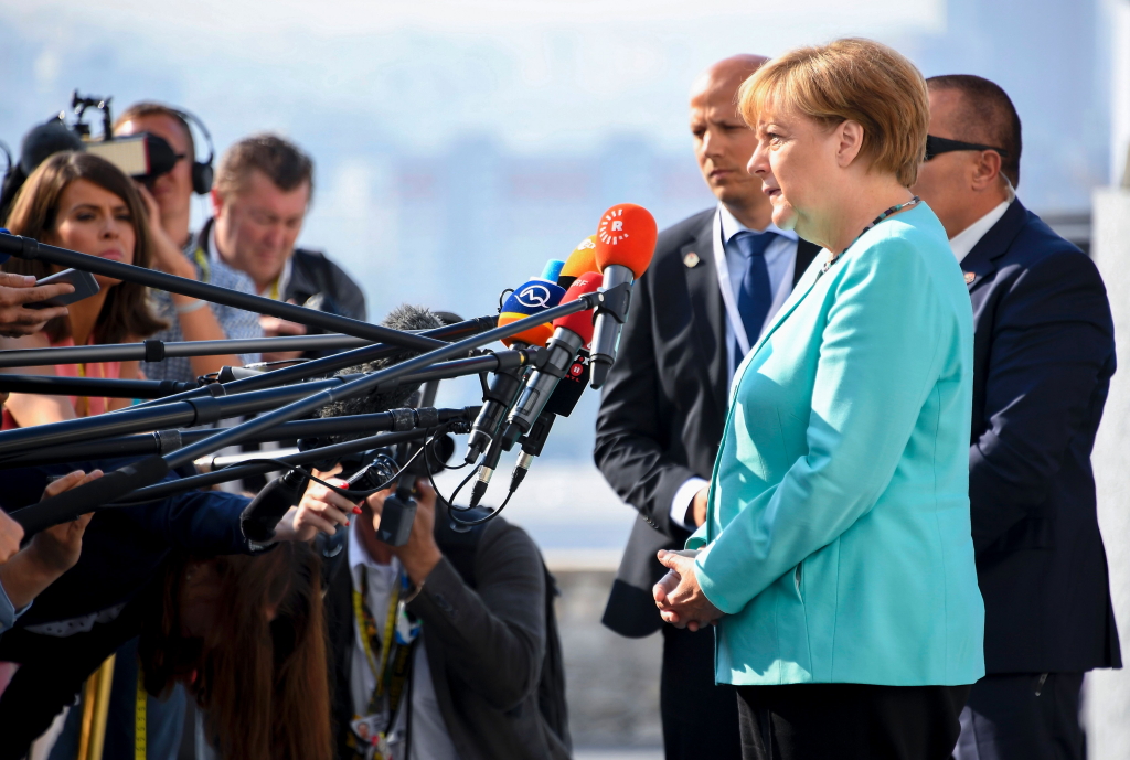 Bundeskanzlerin Angela Merkel beim EU-Gipfel in Bratislava | AFP