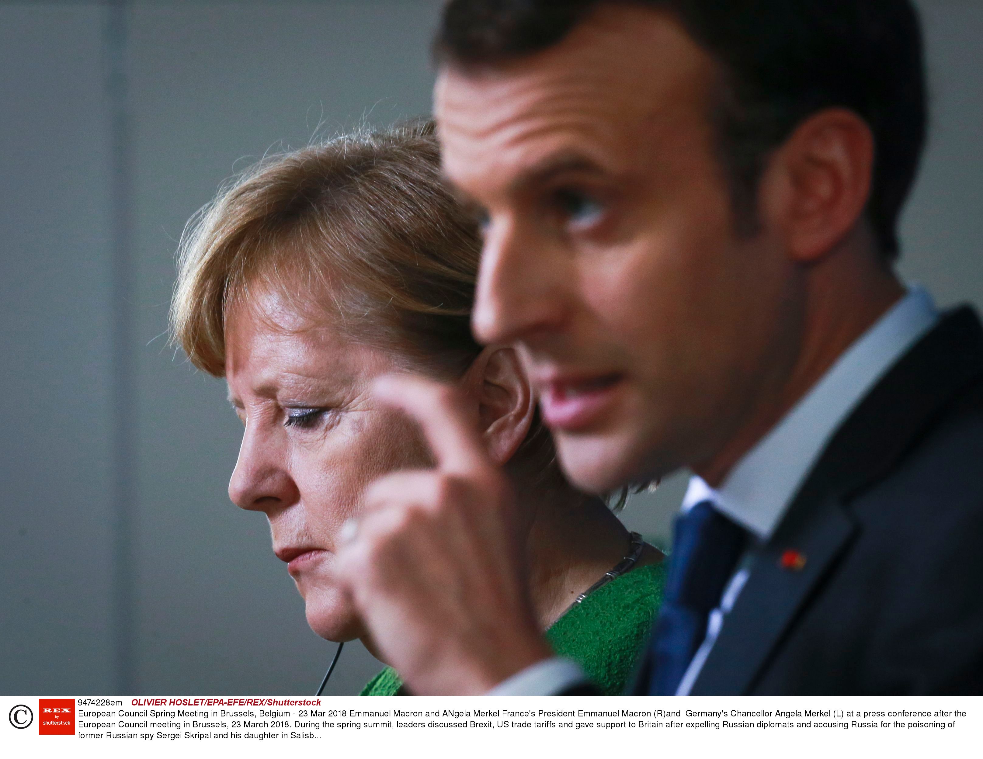 Merkel und Macron | OLIVIER HOSLET/EPA-EFE/REX/Shutt