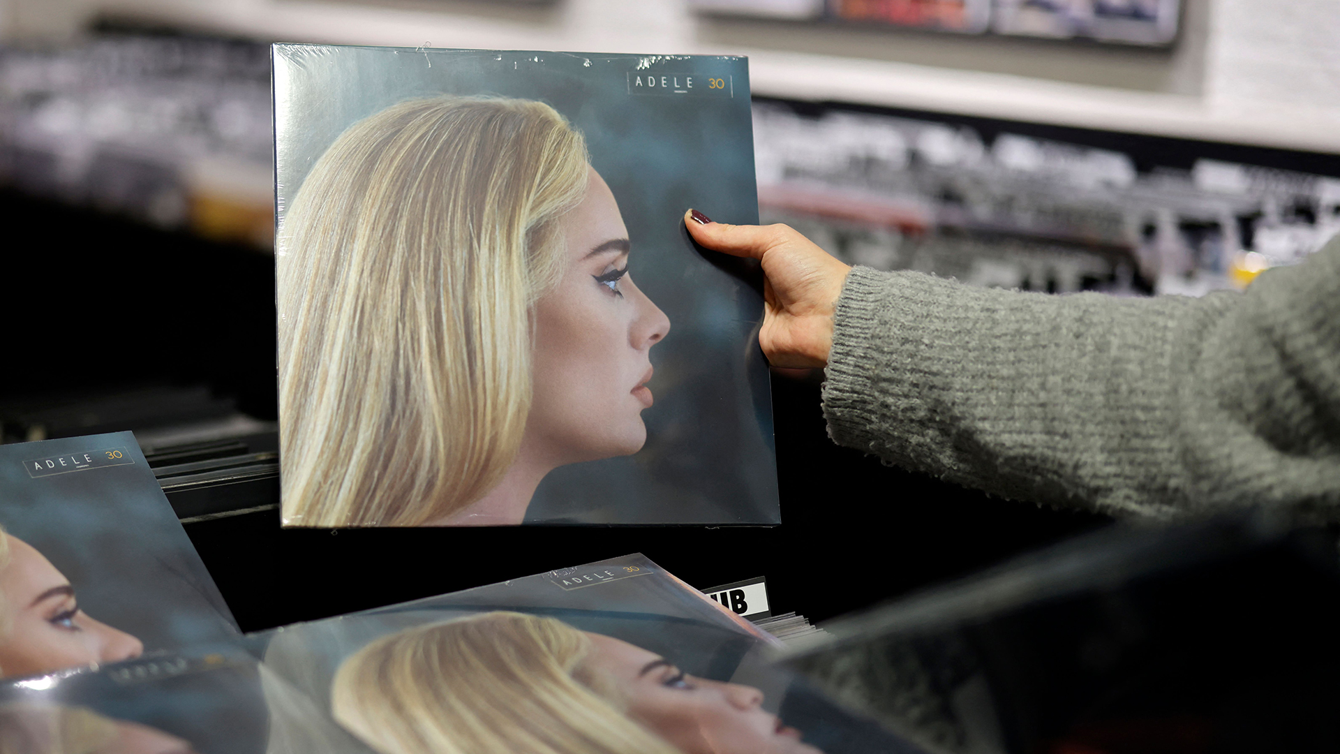 Das Albums "30" der britischen Sängerin Adele in einem Plattenladen | AFP