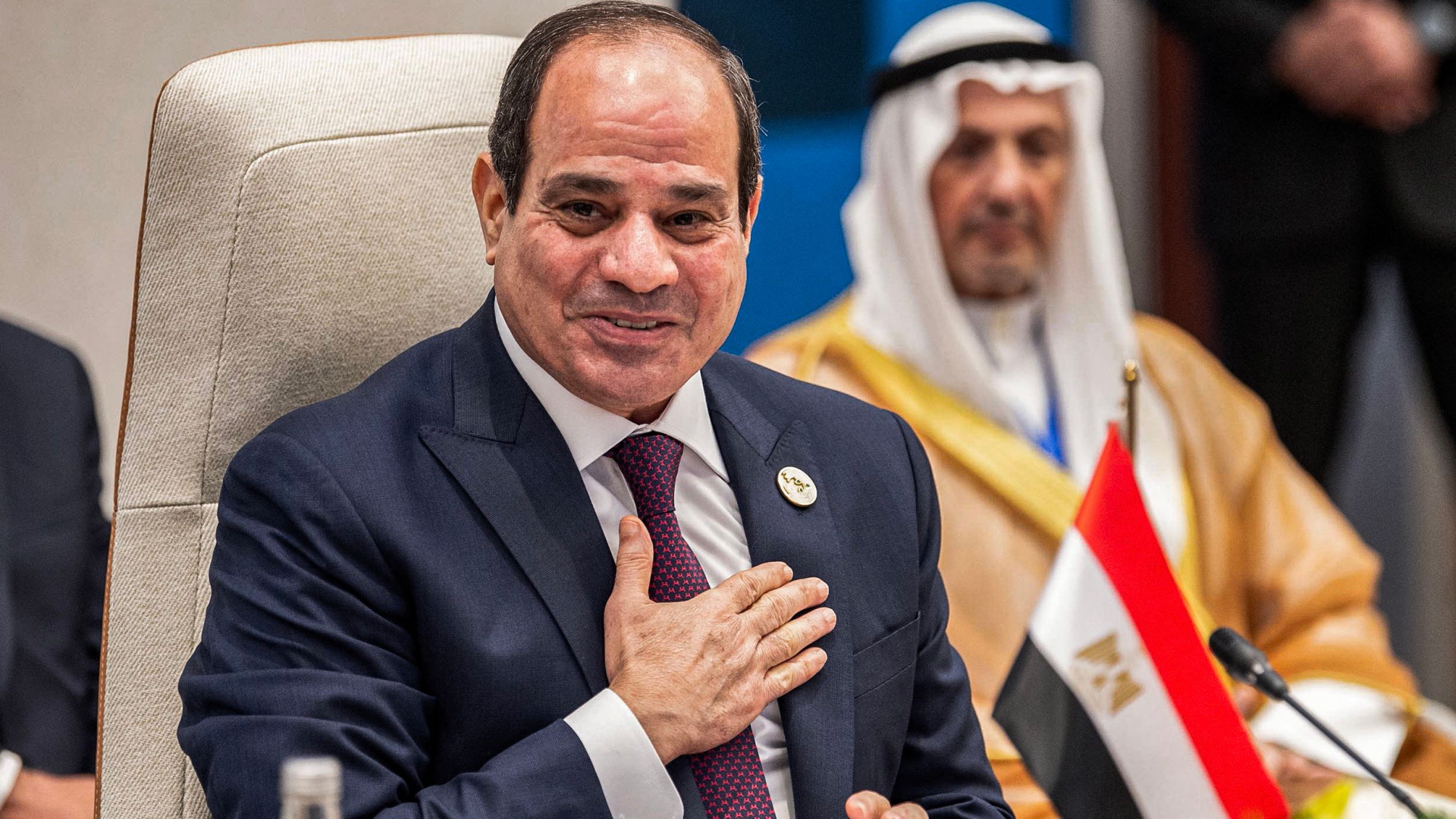 Ägyptens Präsident Al-Sisi beim Klimagipfel im November in Sharm el-Sheikh | AFP