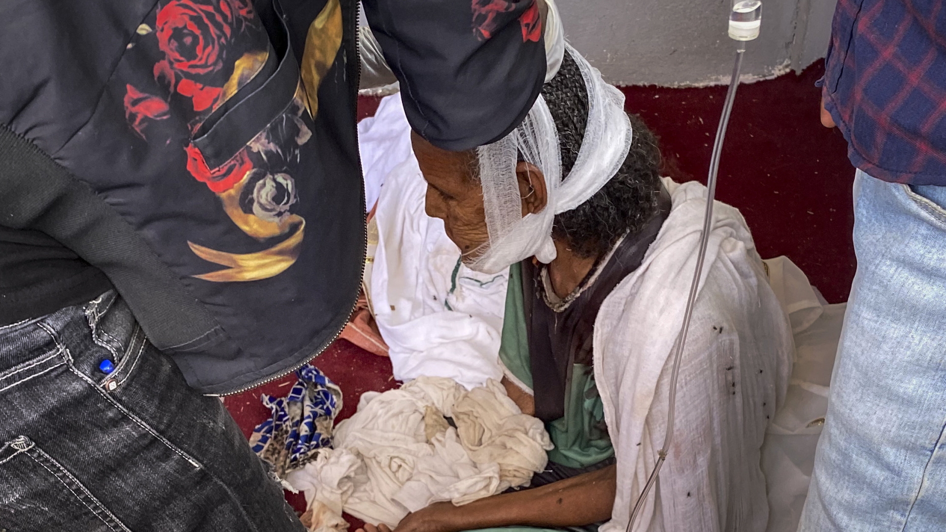 Eine verletzte Frau in Aksum | AP
