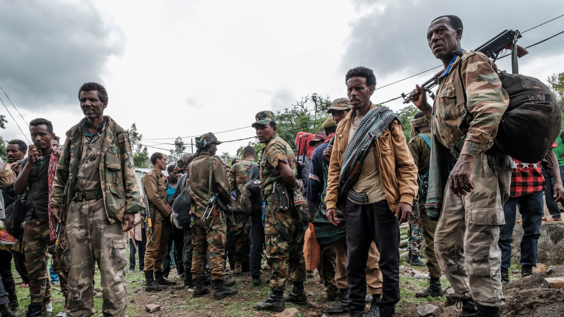 Kämpfer einer amharischen Miliz in der Ortschaft Adi Akay (Äthiopien) | AFP