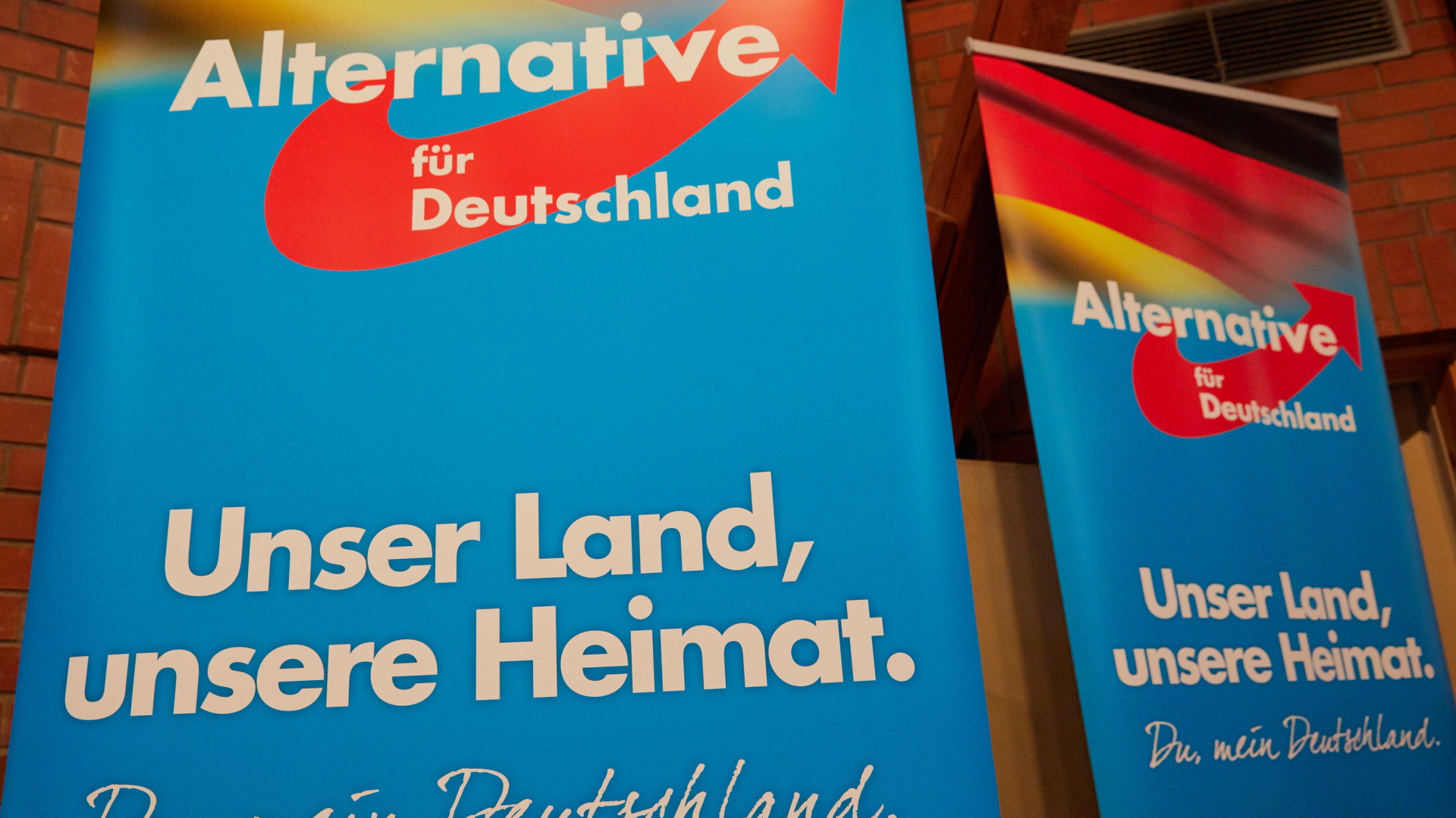 Plakat der Alternative für Deutschland. | dpa