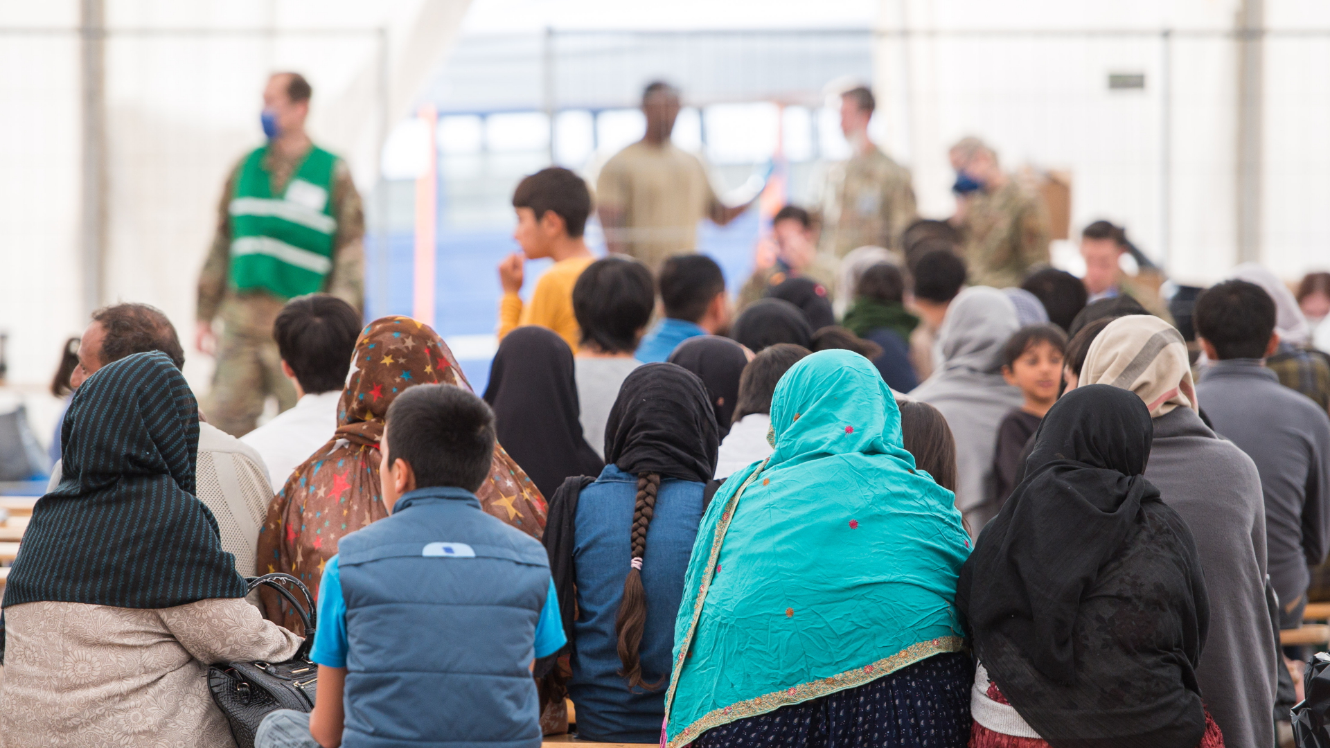 Flüchtlinge aus Afghanistan in Ramstein | dpa