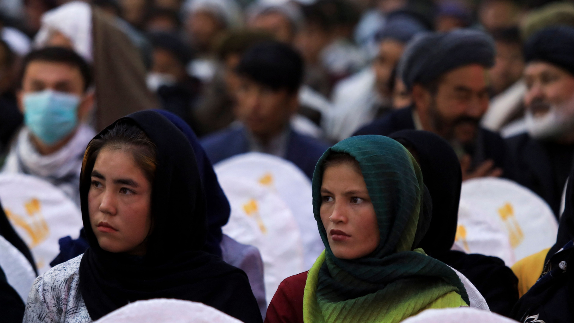 Mitglieder der afghanischen Minderheit der Hazara auf einer Versammlung in Kandahar | AFP