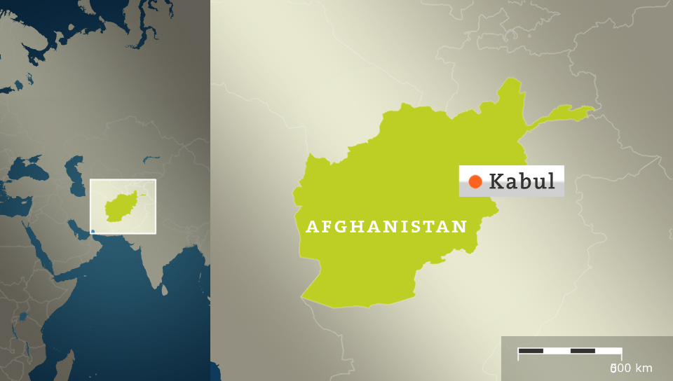 Afghanistan mit der Hauptstadt Kabul (Karte)