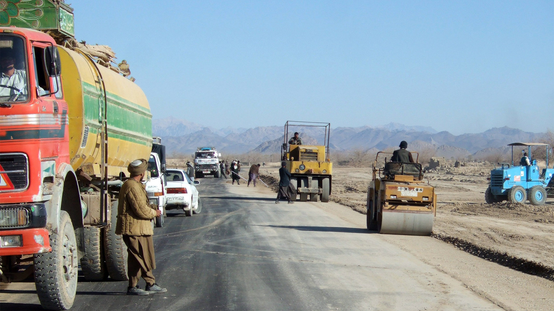 Deutsches Straßenbauprojekt, Kandahar, Afghanistan | picture-alliance/ dpa