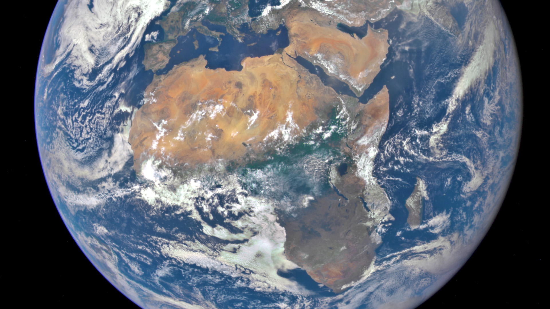 Satellitenaufnahme des afrikanischen Kontinents