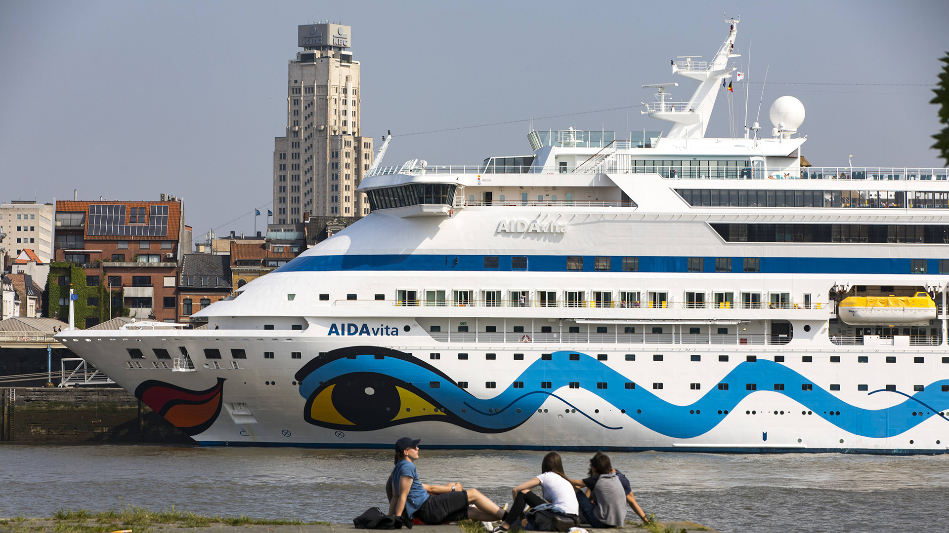 Die Aidavita im Hafen von Antwerpen (Archivbild) | imago 83869369