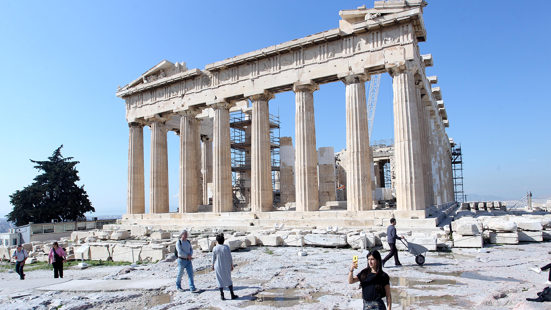 Blick auf die Akropolis in Athen (Archilvbild: 11.03.2020) | dpa