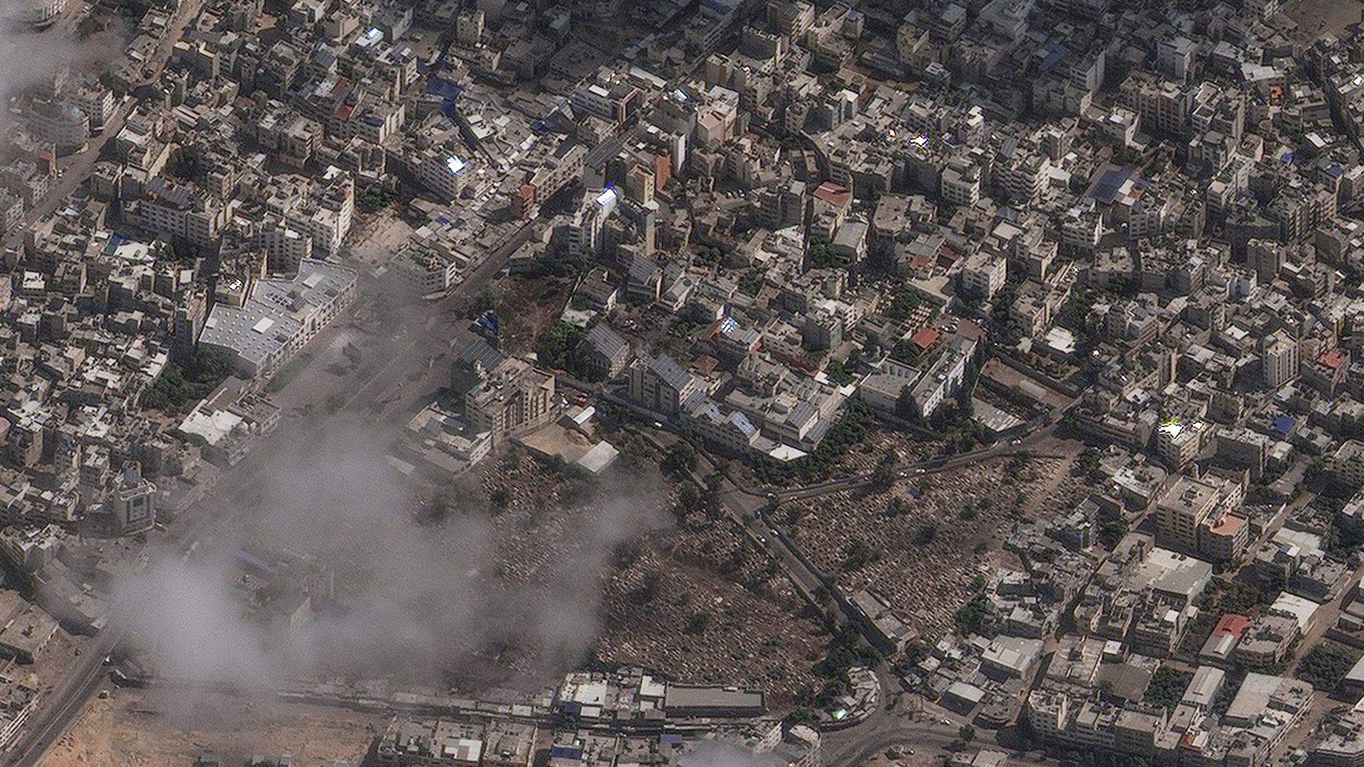 Zerstörungen am Al-Ahli-Krankenhaus im Oktober 2023