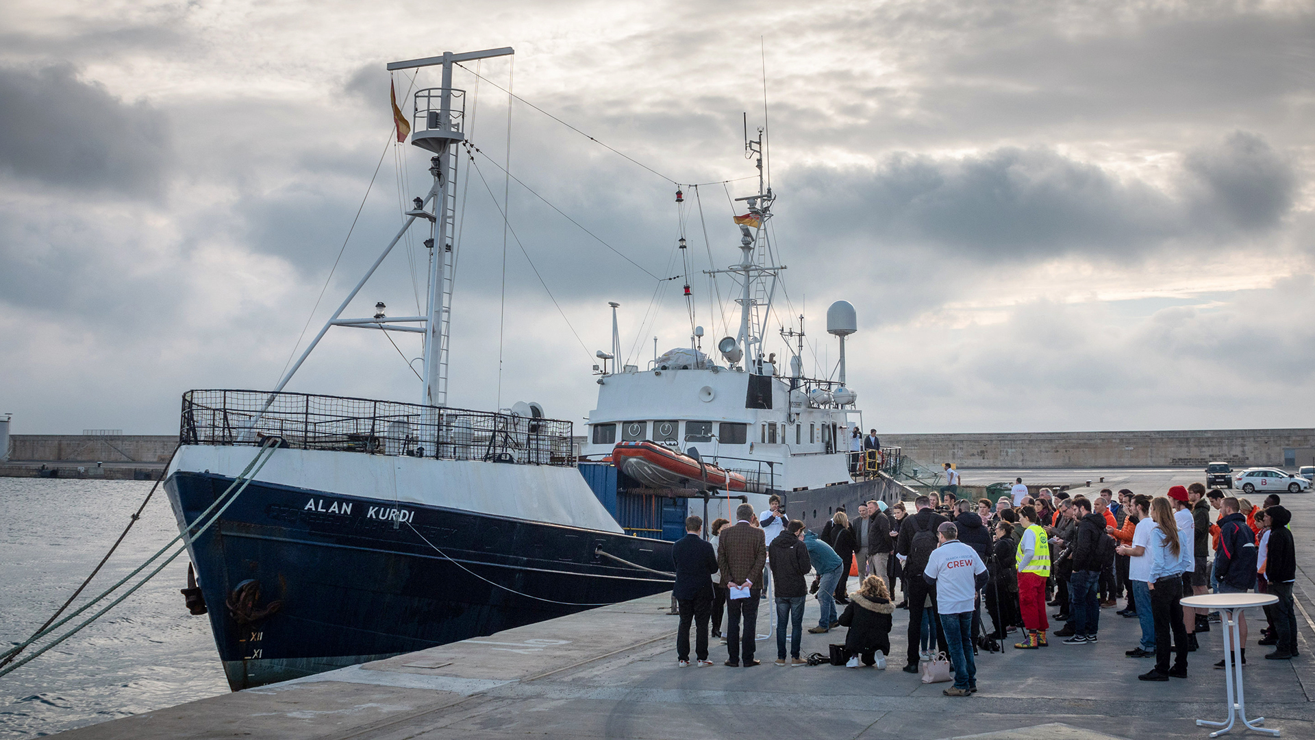 Taufe Sea-Eye-Rettungsschiff "Alan Kurdi" | dpa