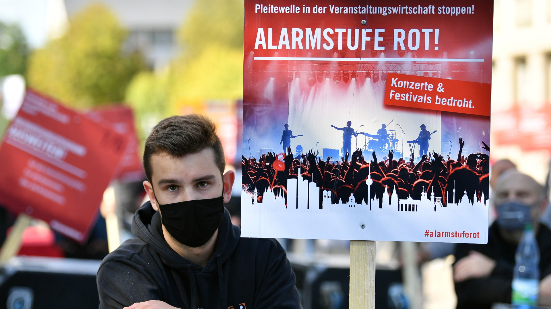 Demonstration des Bündnisses #AlarmstufeRot Anfang September in Erfurt | dpa
