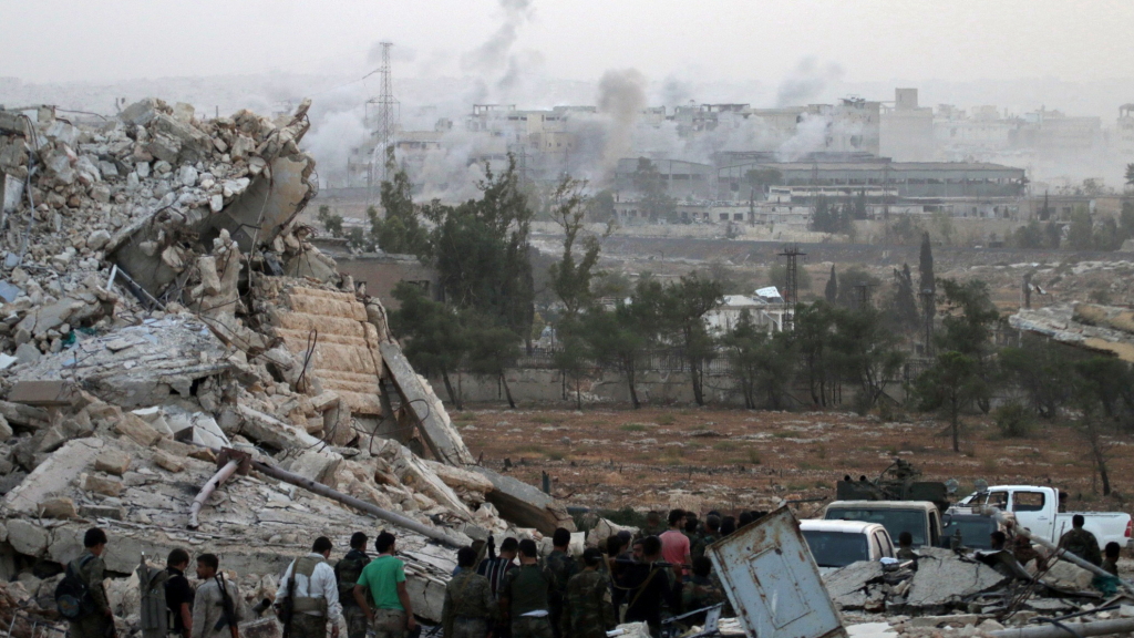 Ein bei einem Luftangriff zerstörtes Krankenhaus im syrischen Aleppo | AFP