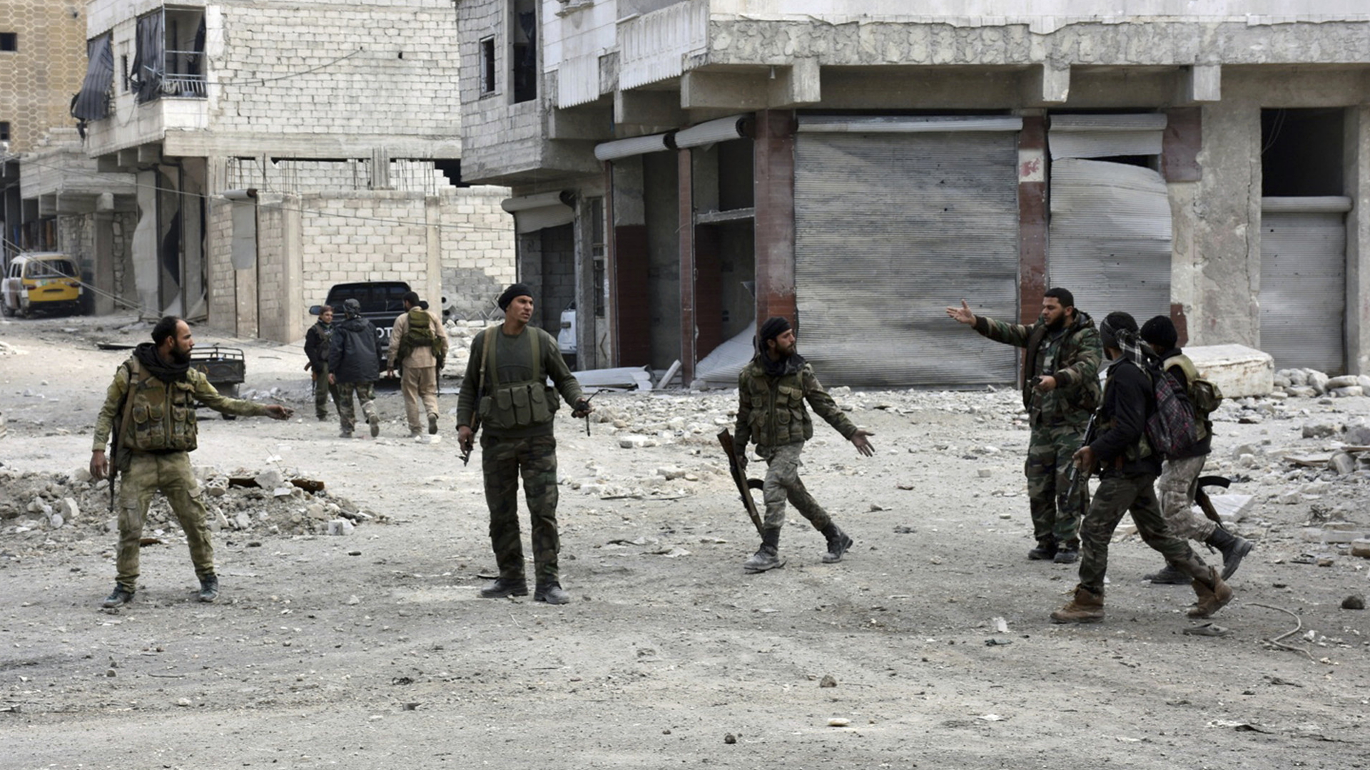 Regierungstruppen in Ost-Aleppo