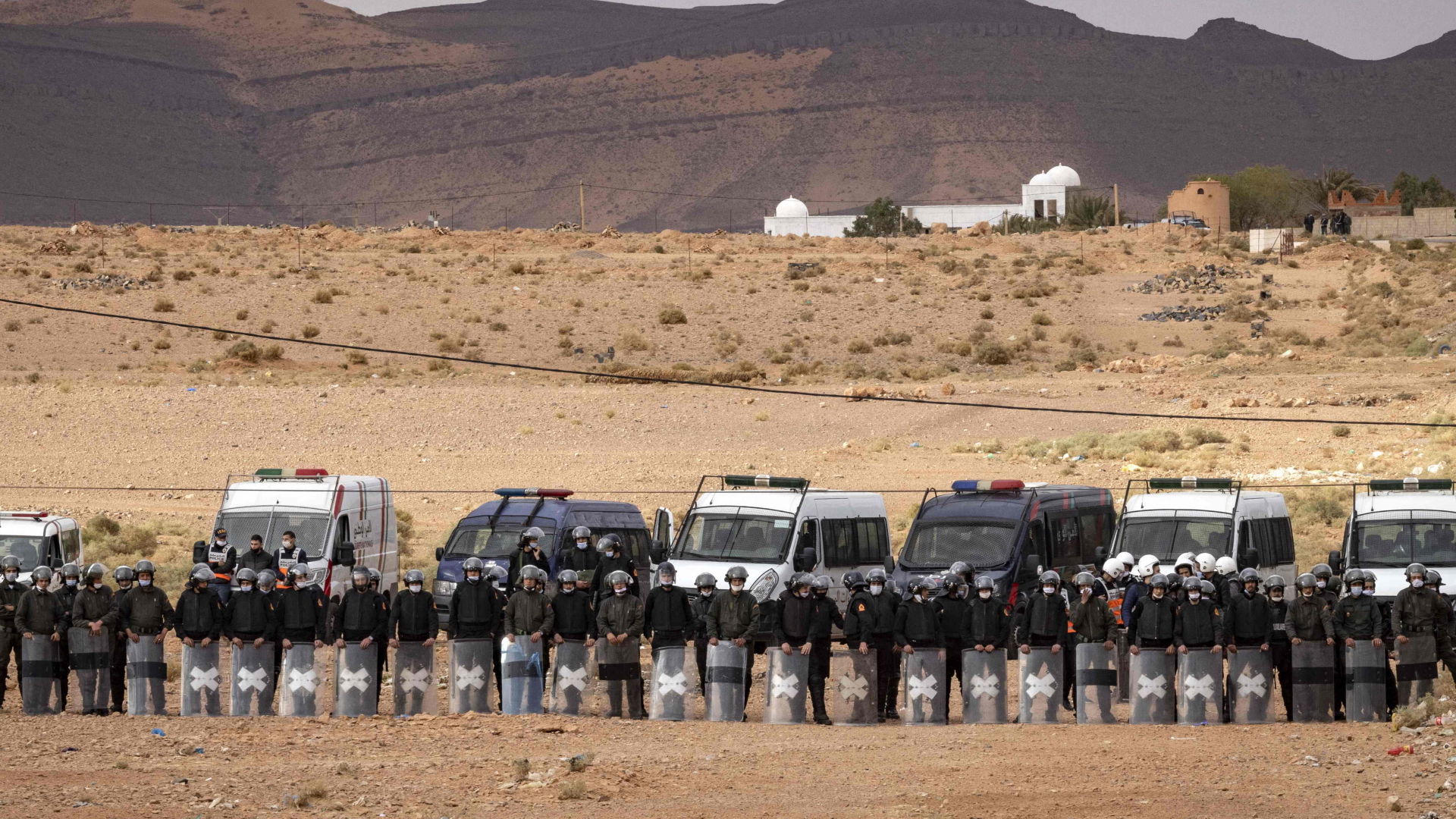 Sicherheitskräfte an der Grenze zwischen Algerien und Marokko (Archivbild) | AFP