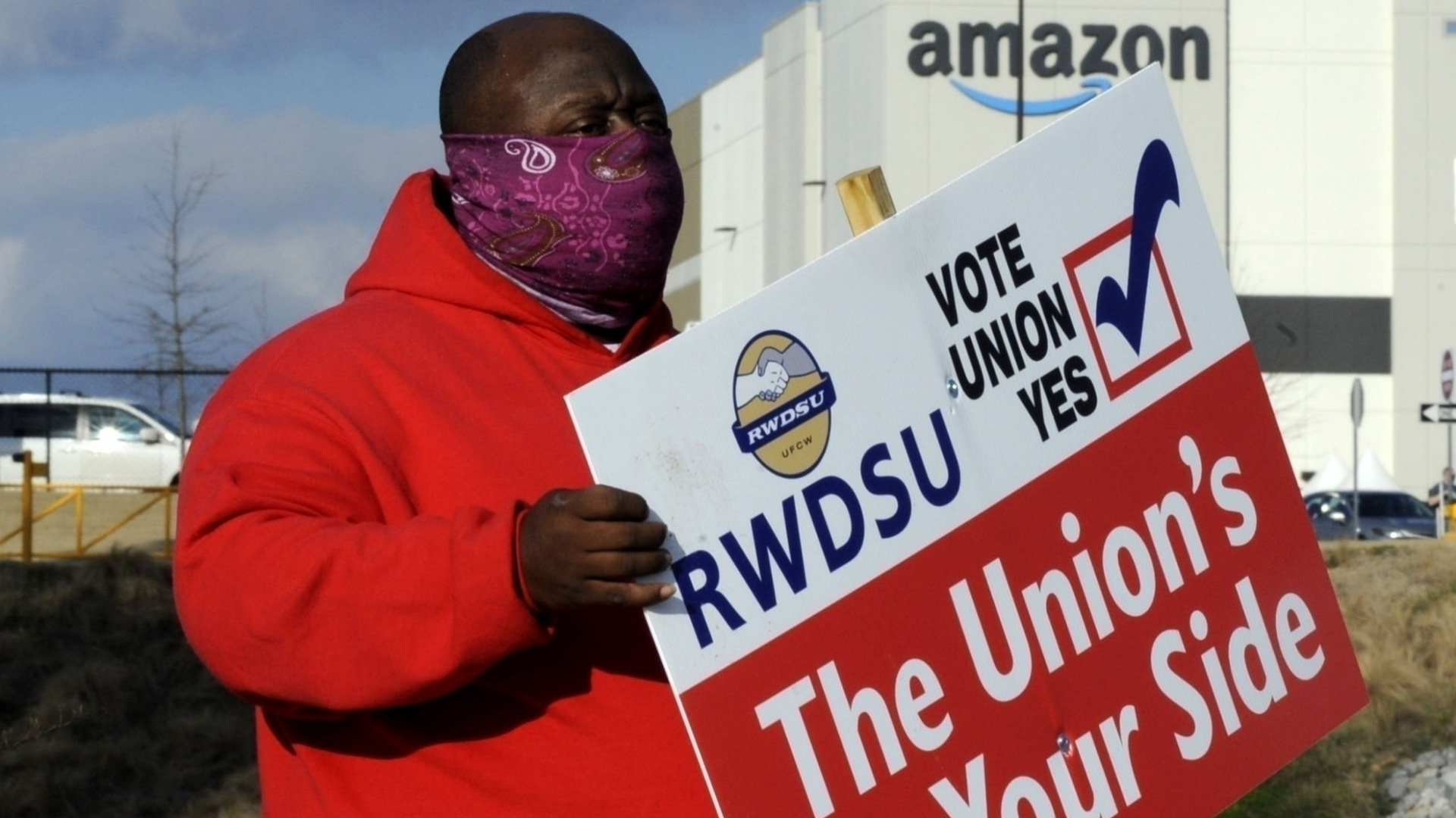 Amazon-Mitarbeiter wirbt für Gewerkschaftsgründung | AP