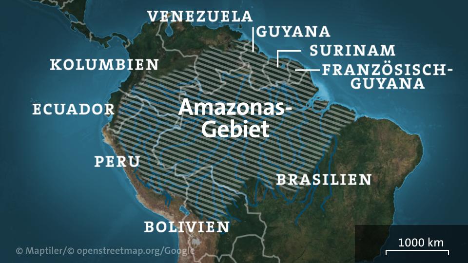 Karte: Amazonas-Gebiet