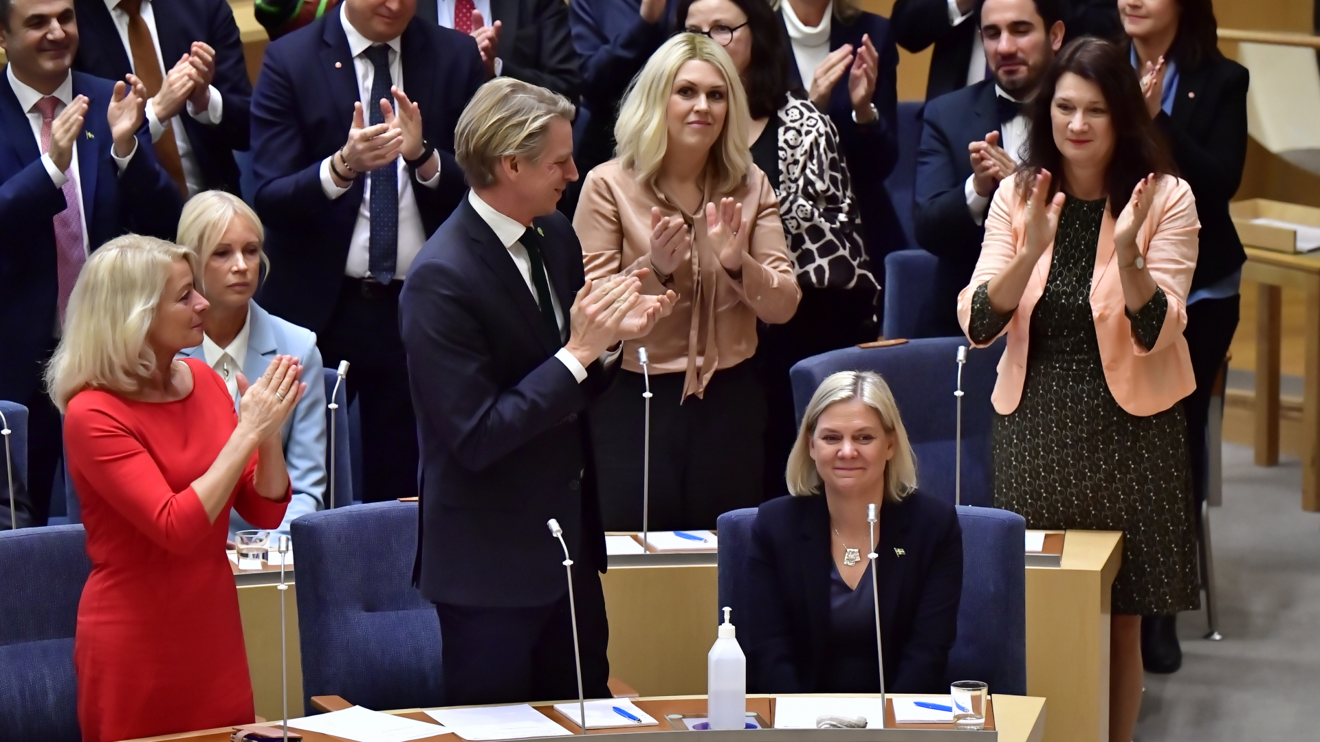 Magdalena Andersson im Parlament | EPA