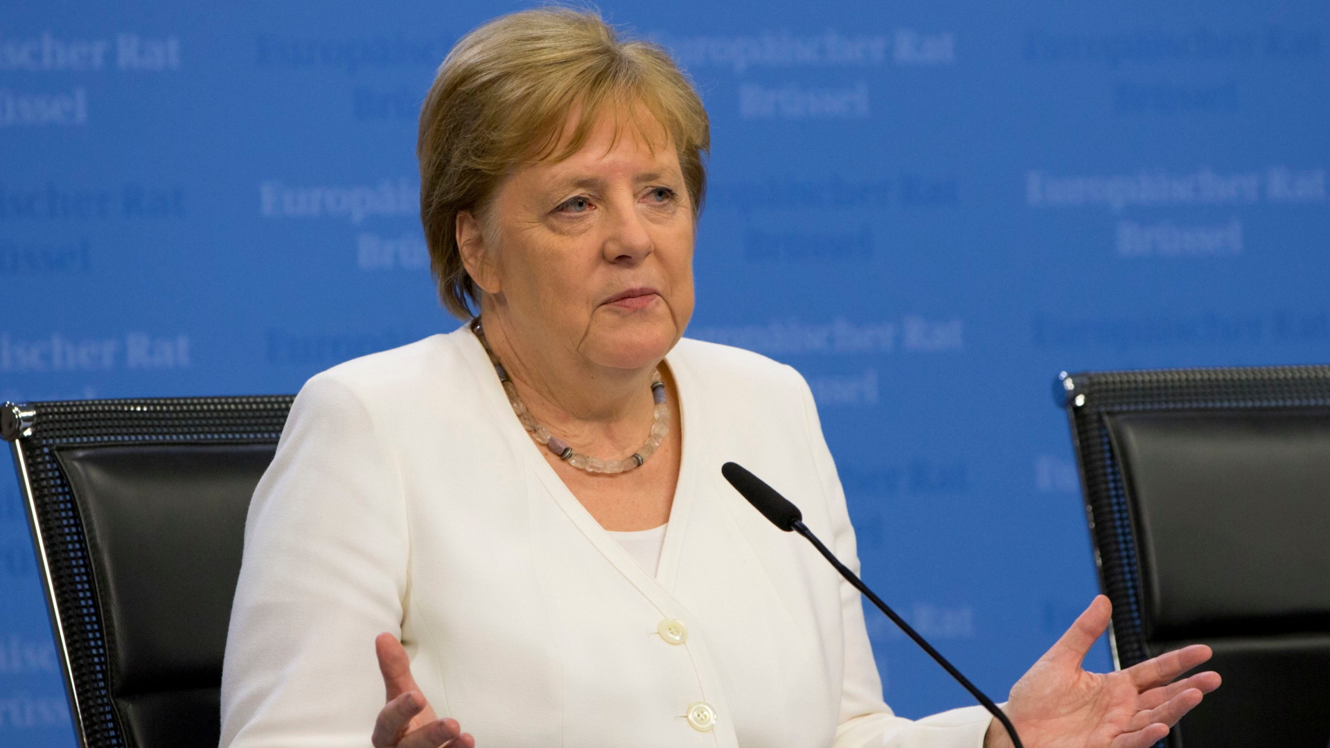Bundeskanzlerin Angela Merkel auf einer Pressekonferenz zum EU-Gipfel in Brüssel | OLIVIER HOSLET/EPA-EFE/REX