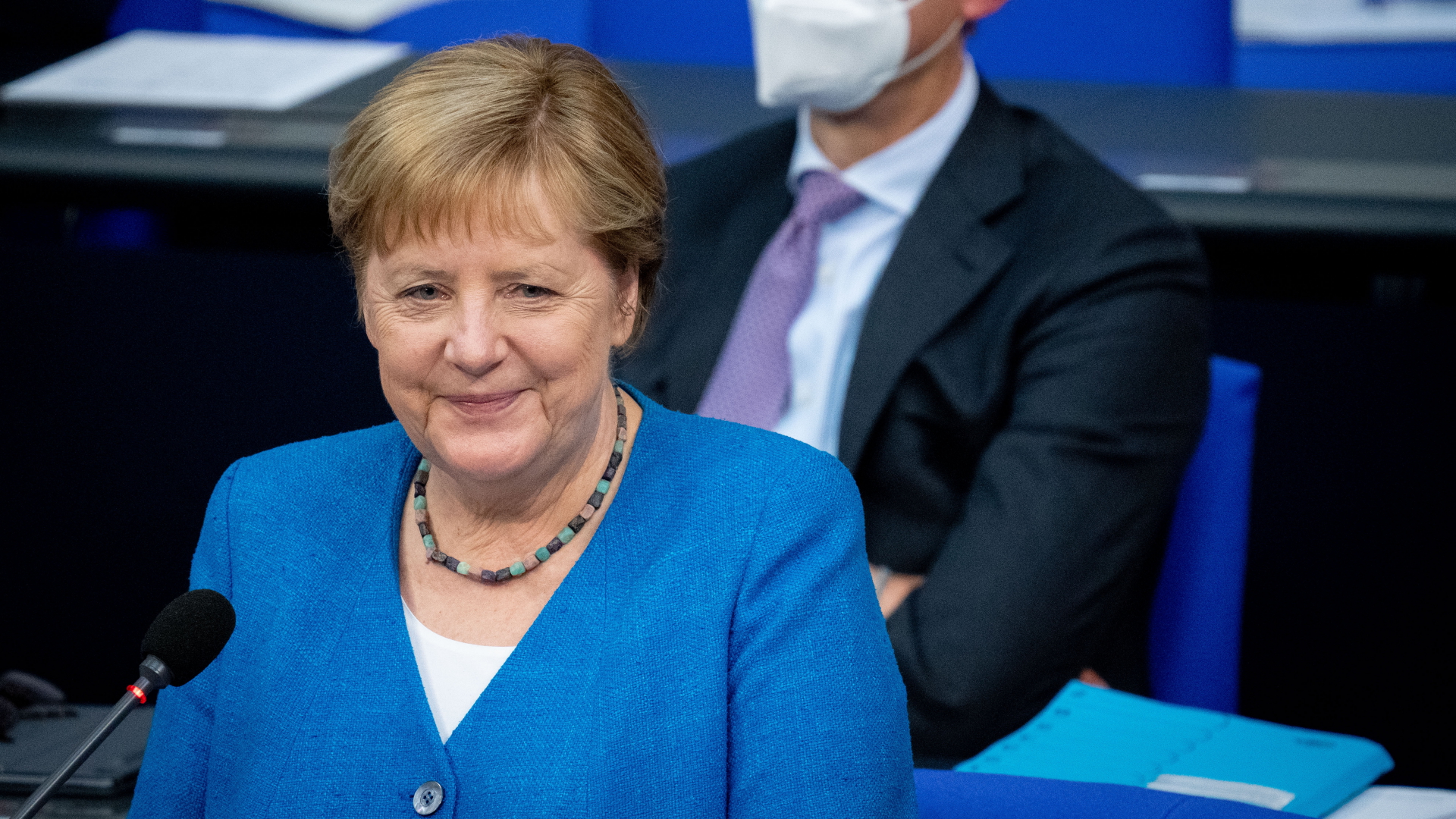 Angela Merkel im Deutschen Bundestag | dpa