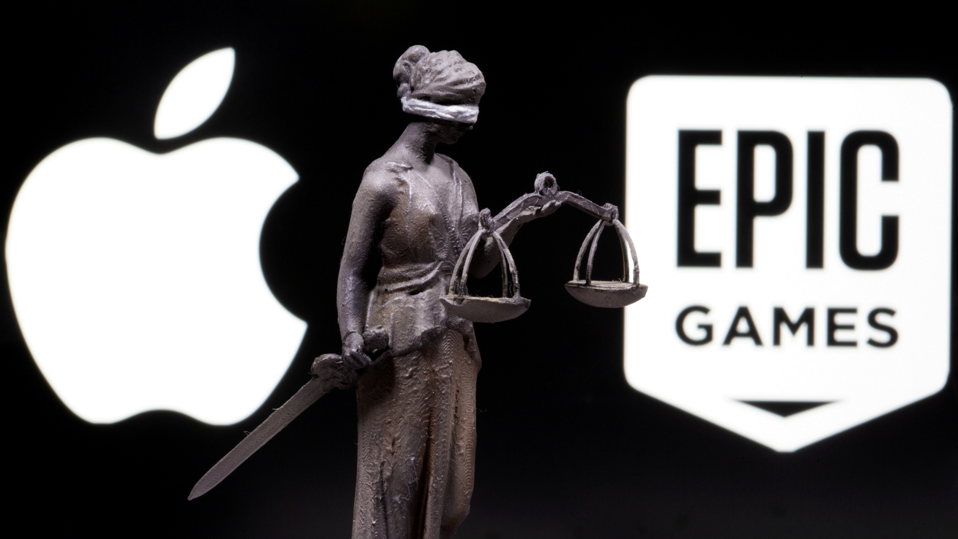 Die Logos der Tech-Konzeren Apple und Epic | REUTERS