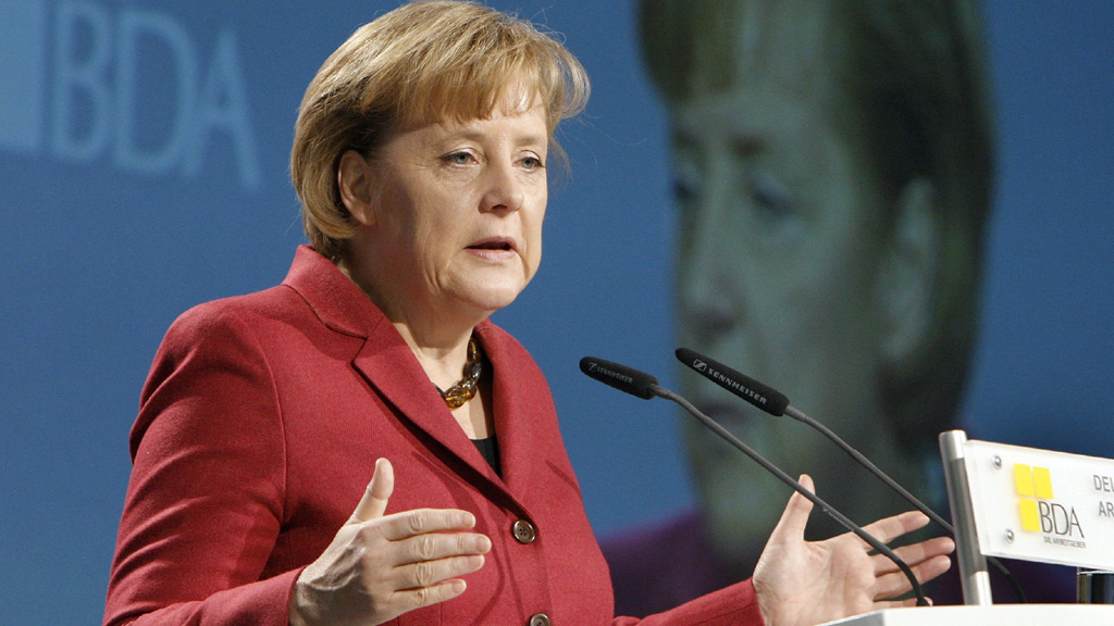 Merkel beim Arbeitgebertag in Berlin