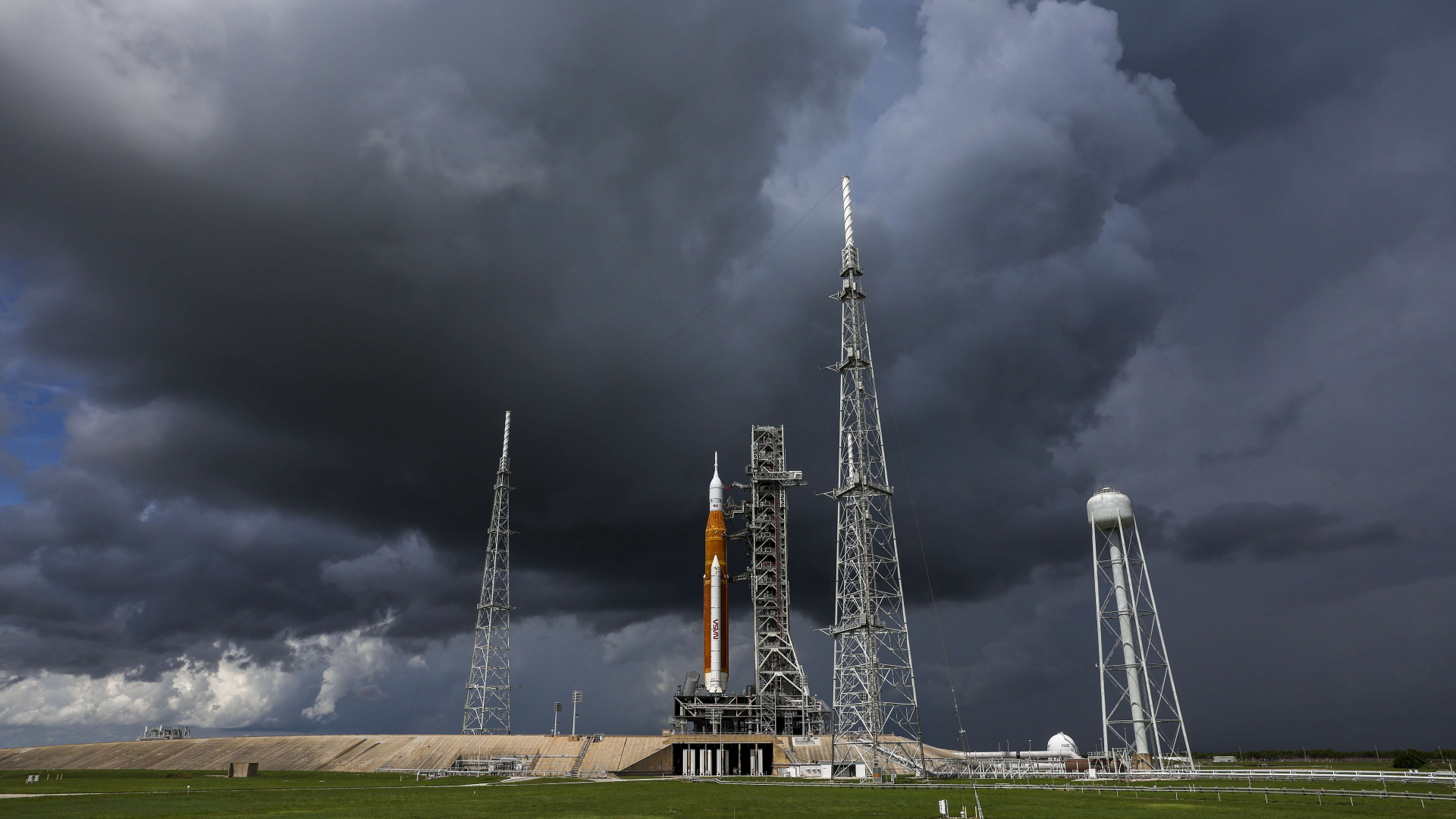 Die Artemis-Rakete am Kennedy Space Center in Cape Canaveral, Florida. | AFP