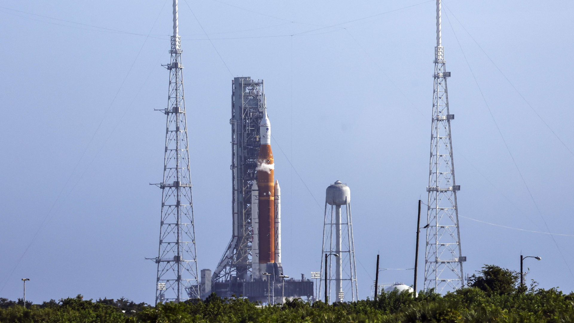 Die "Artemis-1"-Rakete in Cape Canaveral | AFP