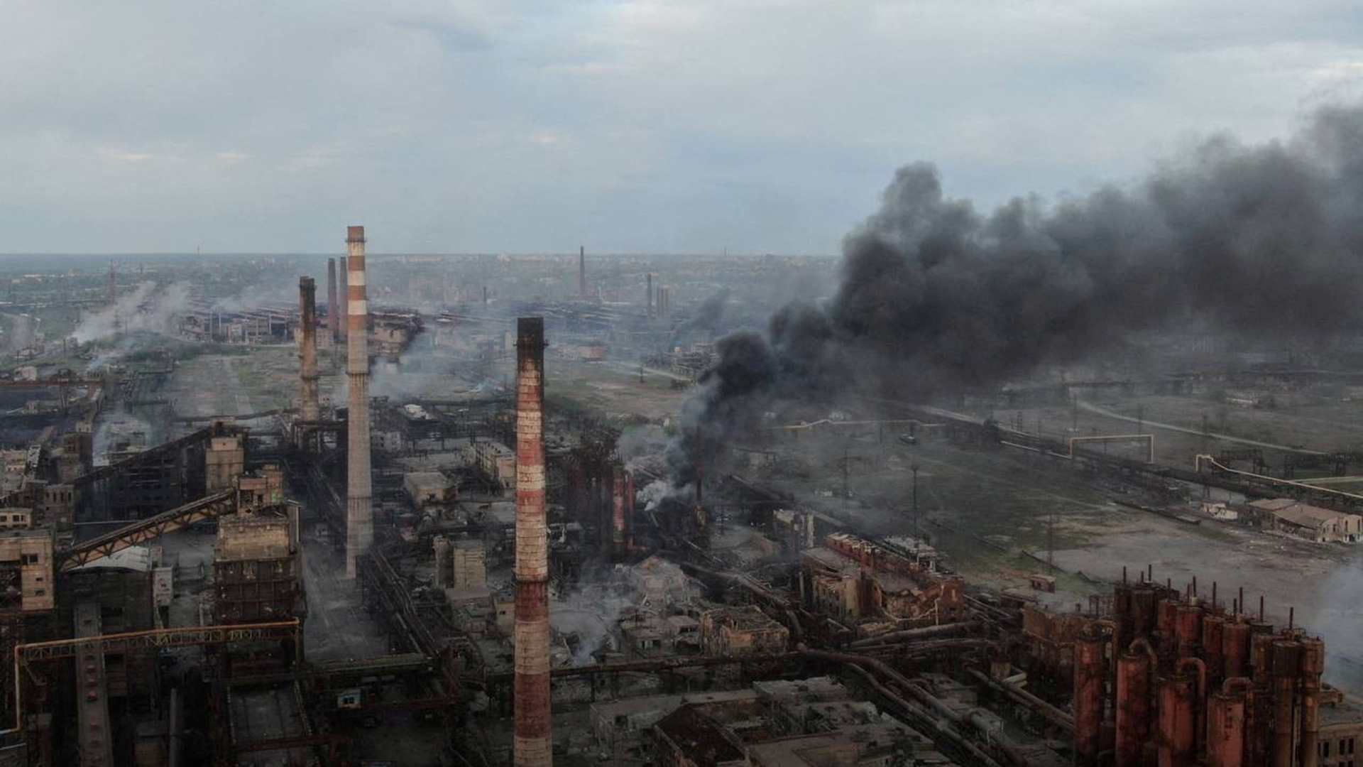 Luftbild vom Asowstahlwerk | Azov Regiment/Reuters