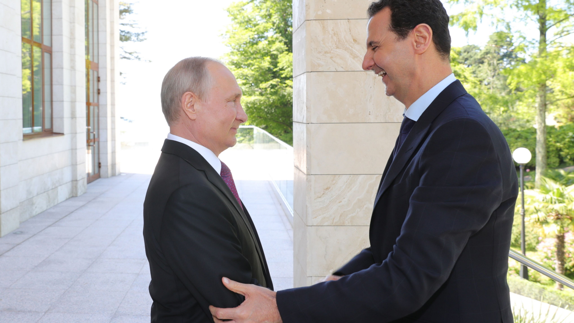 Treffen des syrischen Präsident Assad mit dem russischen Präsidenten Putin in Sotschi am Schwarzen Meer | REUTERS