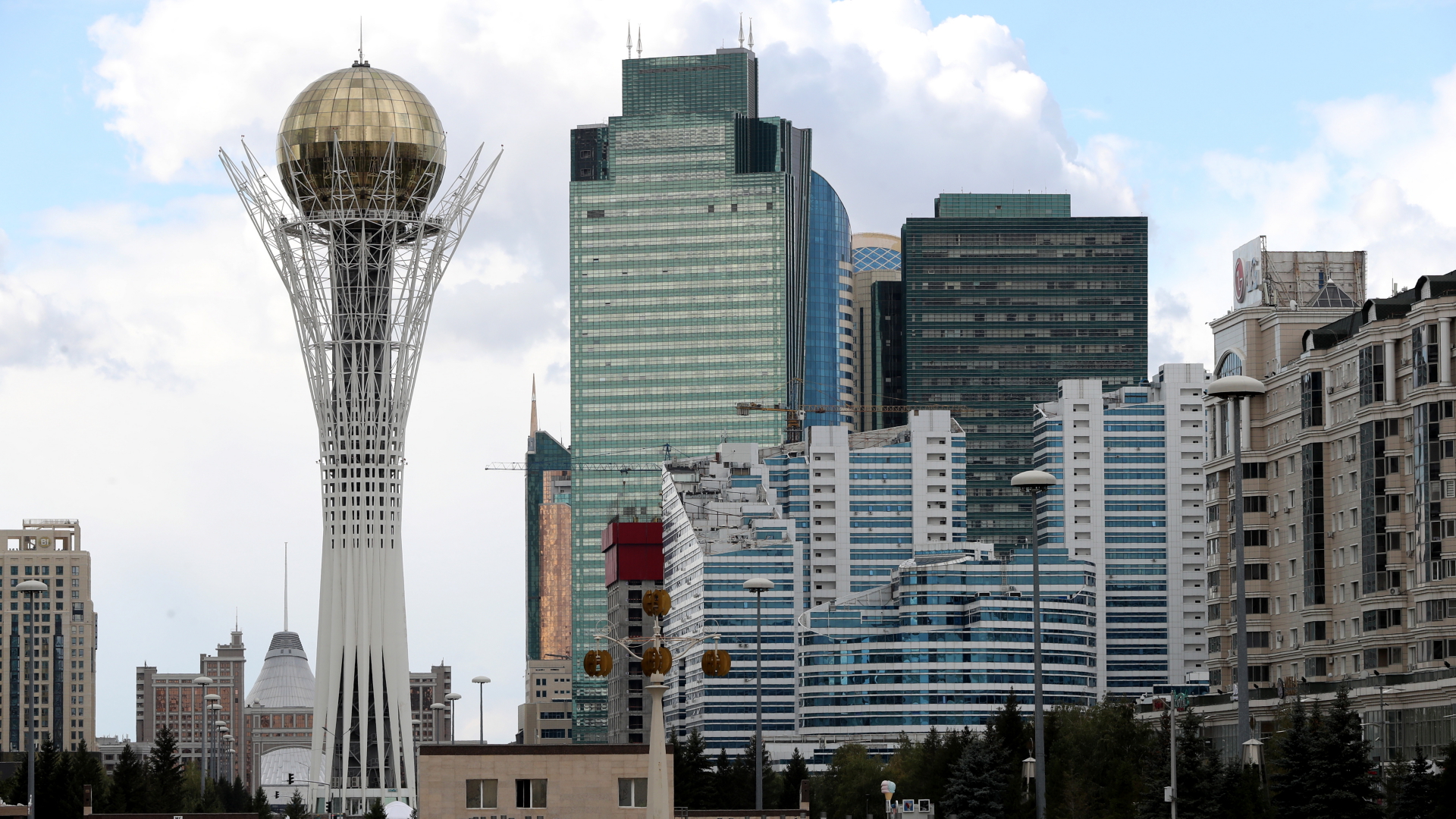 Blick auf Gebäude in der kasachischen Hauptstadt Astana | EPA