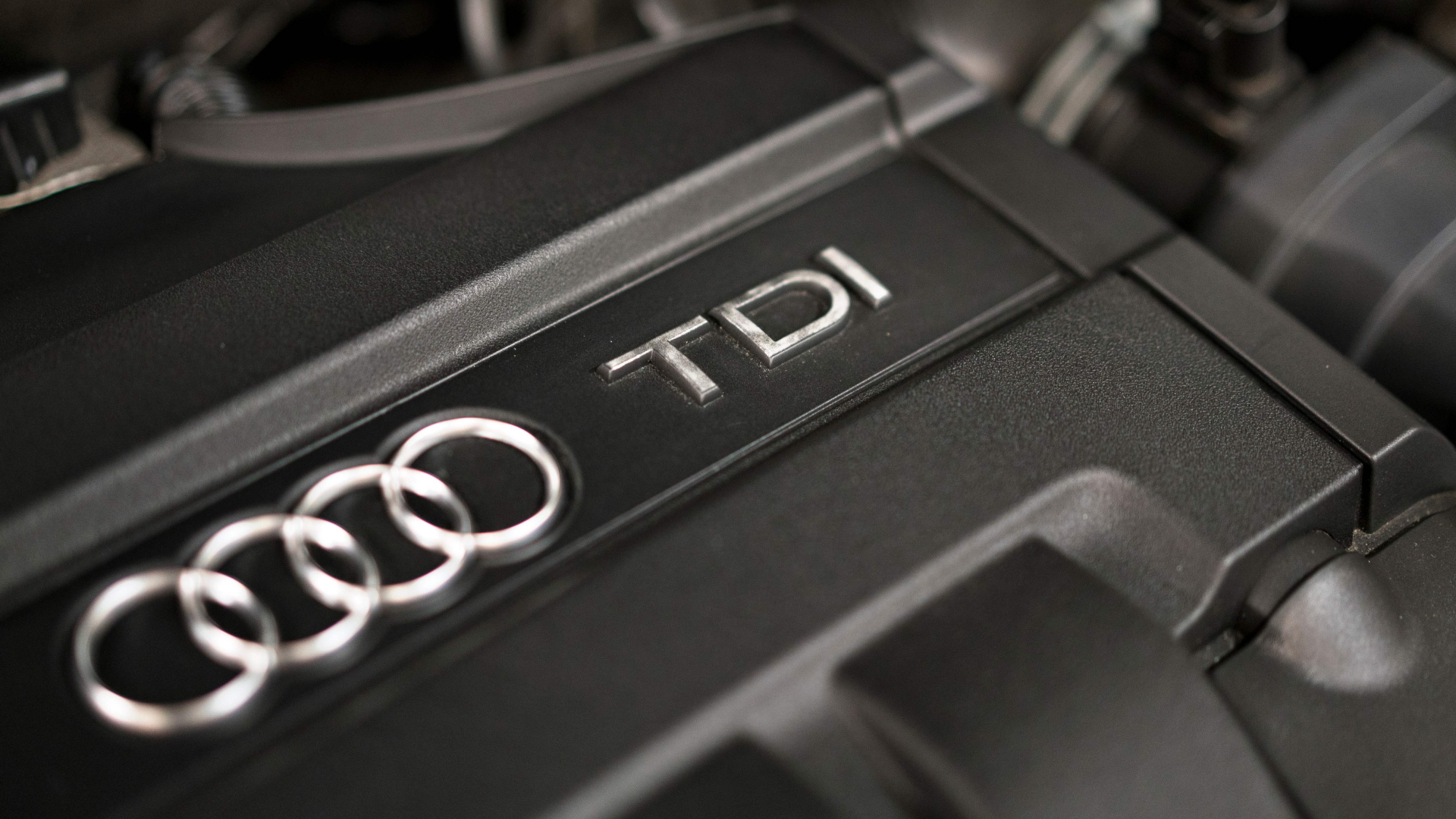 Blick auf einen Motorblock in einem Audi A3 TDI. | AFP