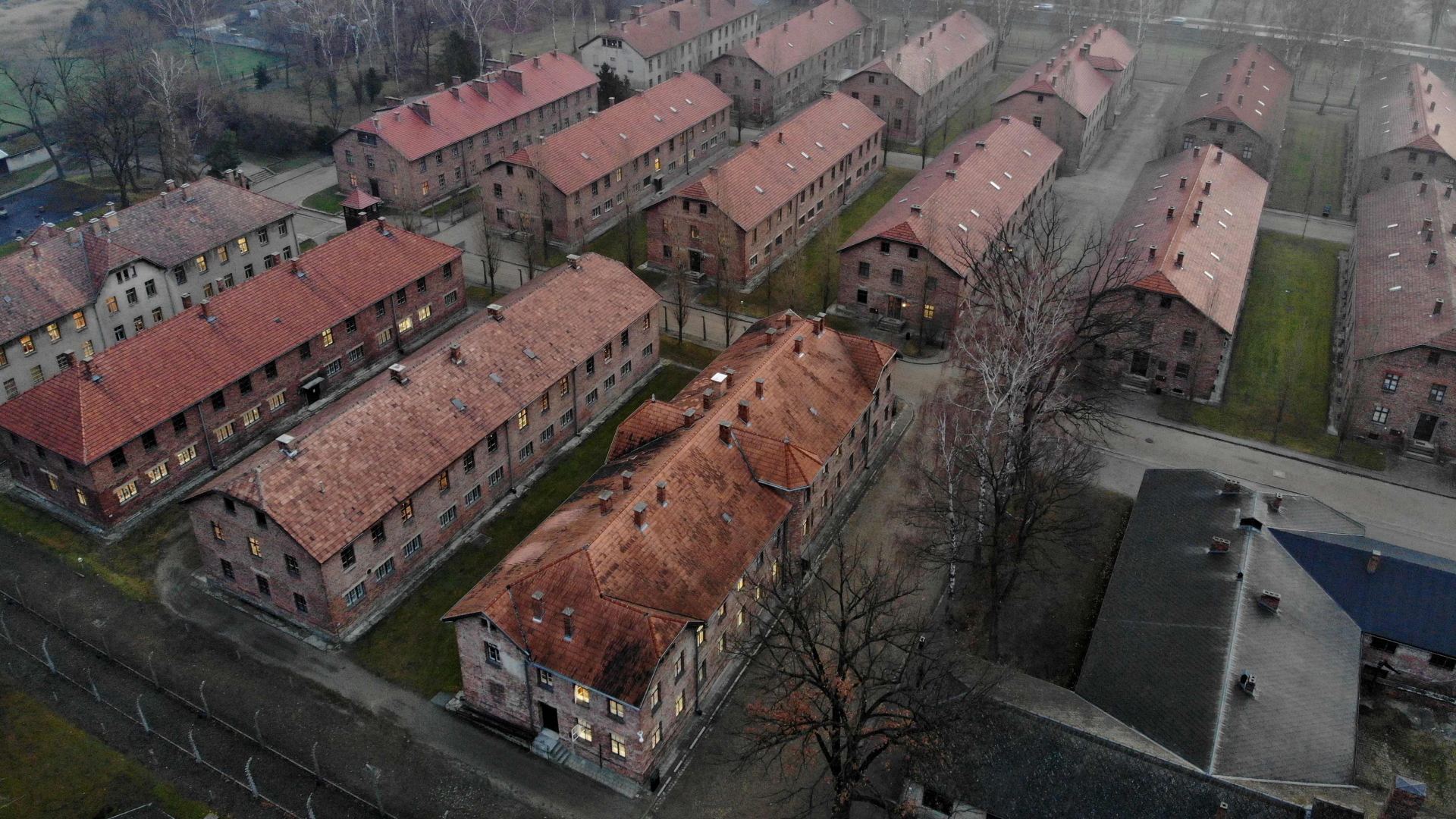 Luftaufnahme Dez 15, 2019 Oswiecim, Polen - Auschwitz I, | AFP