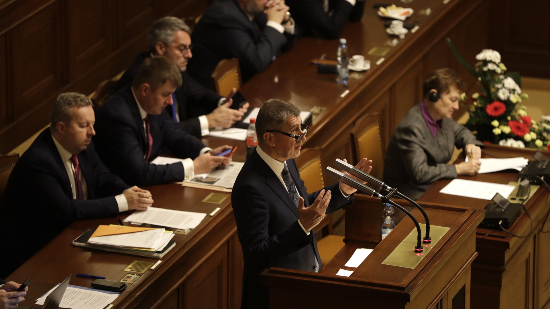 Ministerpräsident Andrej Babis spricht im Parlament  | Bildquelle: dpa